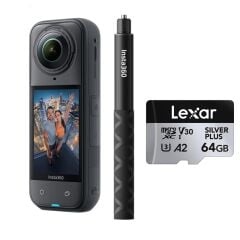 Insta360 X5 + Görünmez Çubuk + 64GB Kartlı Kit