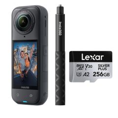 Insta360 X5 + 114cm Görünmez Çubuk + 256GB Kartlı Kit