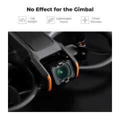 K&F Concept DJI Avata 2  Polarize Filtre  28 Çok Katmanlı Parlama ve Yansımayı Azaltan  HD Optik Cam