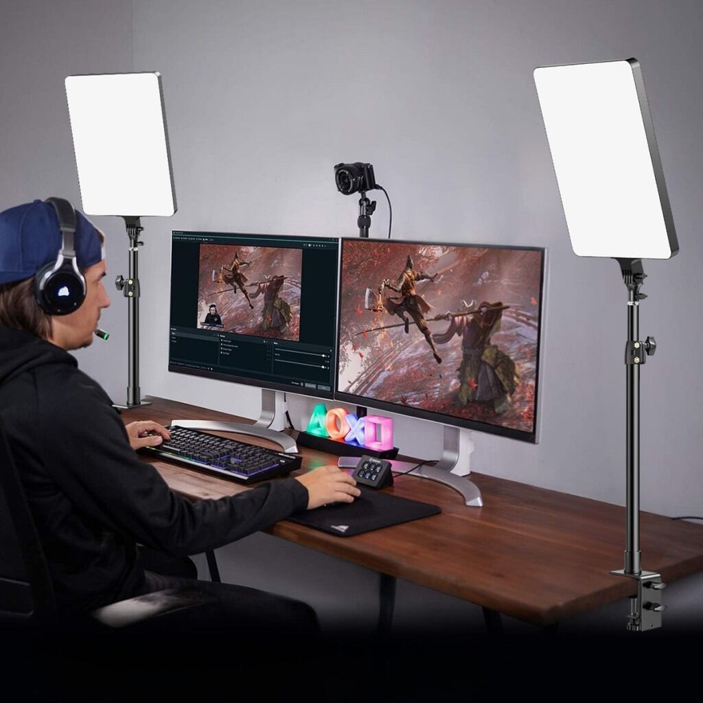 Gdx P300TS BiColor Profesyonel Youtuber 80W İkili Masaüstü Yayıncı Işık Seti