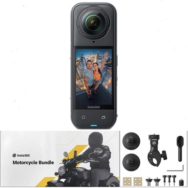 Insta360 X5 Aksiyon Kamerası - Motosiklet Kiti