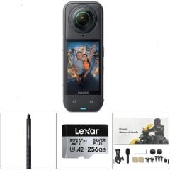Insta360 X5 Motorsiklet Kiti (Görünmez Çubuk, 256GB Hafıza Kartı Dahil)