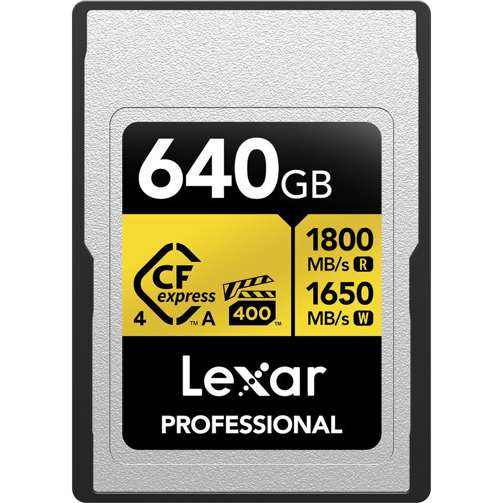 Lexar 640GB Professional Gold CFexpress 4.0 Type A Hafıza Kartı