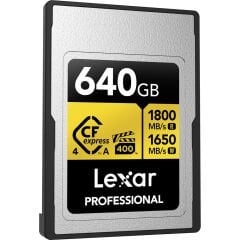 Lexar 640GB Professional Gold CFexpress 4.0 Type A Hafıza Kartı