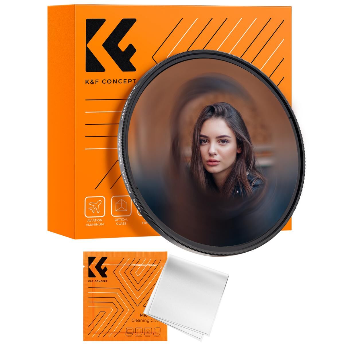 K&F Concept 72mm Halo Spiral Filtre