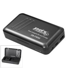 PDX NP-FW50 İkili Şarj Cihazı, SD Kart Kutulu