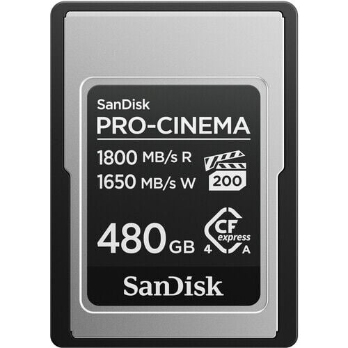 SanDisk 480GB PRO-CINEMA CFexpress Tip A Kart