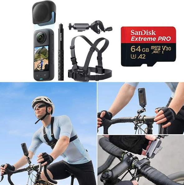 Insta360 X3 Aksiyon Kamera - Bisiklet Kiti 2