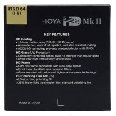 Hoya 67mm HD MK II IR ND64 6 Stop Filtre