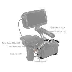 SmallRig 4161 Black Mamba Canon EOS R6 Mark II / R6 Mark III  için Kafes