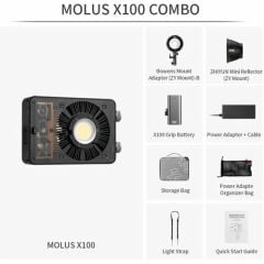 Zhiyun MOLUS X100 Bi-Color Pocket COB Monolight Combo Kit