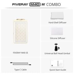 Zhiyun Fiveray M40 SE Combo LED Işık