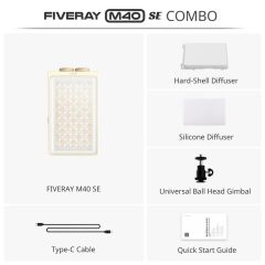 Zhiyun Fiveray M40 SE Combo LED Işık