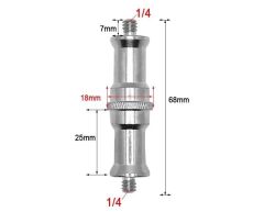 OEM Marka SC06 1/4 - 1/4 Çift Taraflı Bağlantı Vidası
