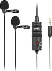 Boya BY-M1DM Çok Yönlü İkili Yaka Mikrofonu