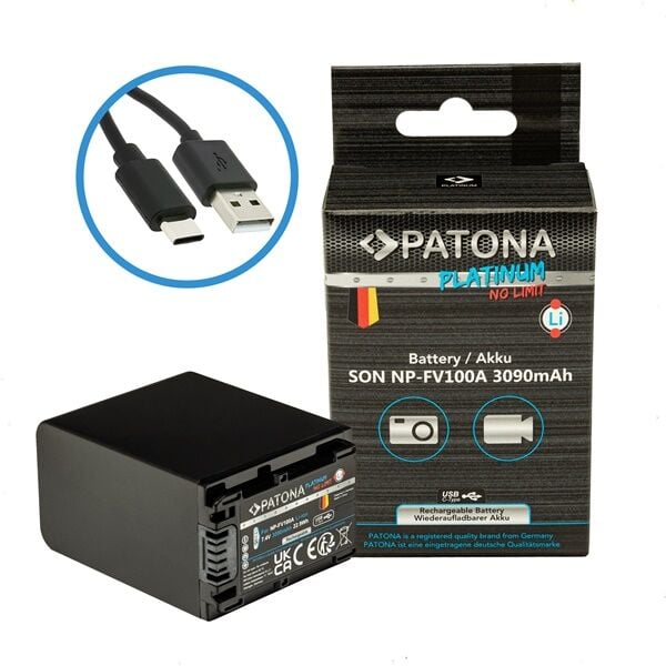Patona Platinum Sony NP-FV100A Batarya Pil (1395)