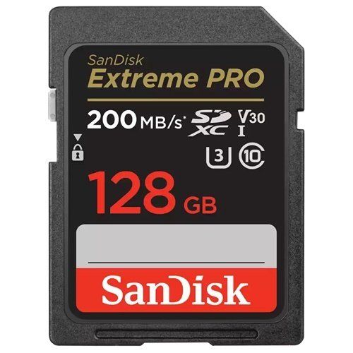 SanDisk 128GB Extreme Pro SDHC/SDXC Hafıza Kartı (200mb)
