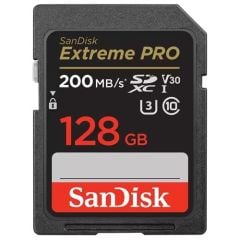 SanDisk 128GB Extreme Pro SDHC/SDXC Hafıza Kartı (200mb)