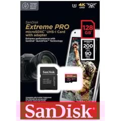 SanDisk 128GB Extreme Pro MicroSDXC Hafıza Kartı (200mb/s)