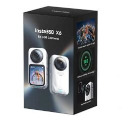Insta360 X6 8K 360° Aksiyon Kamerası – Beyaz (Arctic White)