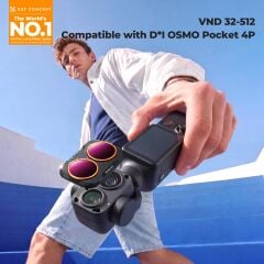 K&F Concept DJI Osmo Pocket 4P Uyumlu Değişken ND32-512 Manyetik Filtre