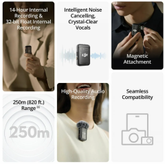 DJI Mic 2 Wireless 2 Kişilik Kompakt Mikrofon Kiti