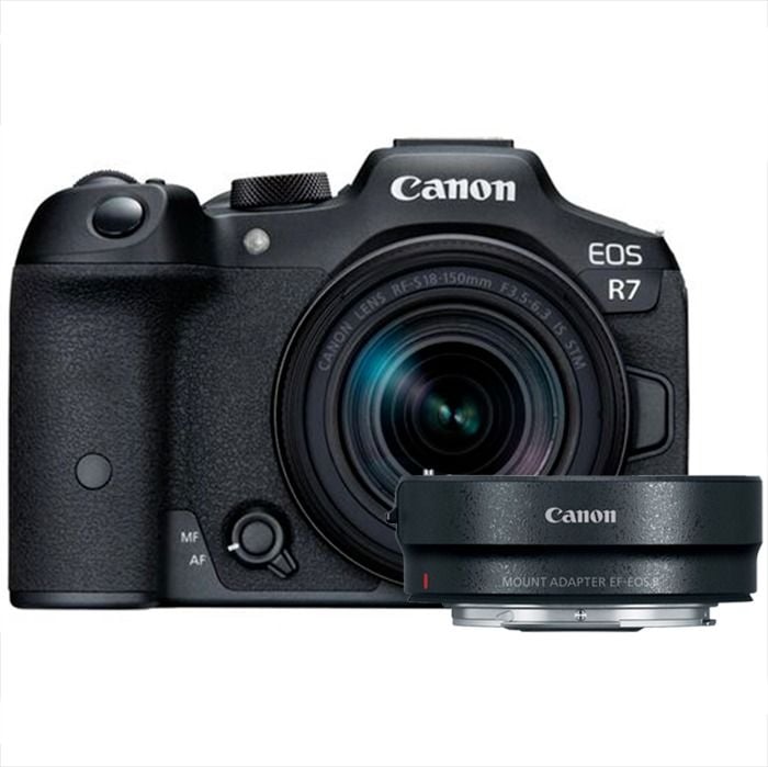Canon EOS R7 18-150mm Lens + EF-EOS R Adaptör