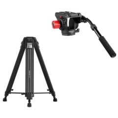 KINGJOY VT-3500S Video Tripod +VT-3520 Video Başlığı - ÇANTALI KİT