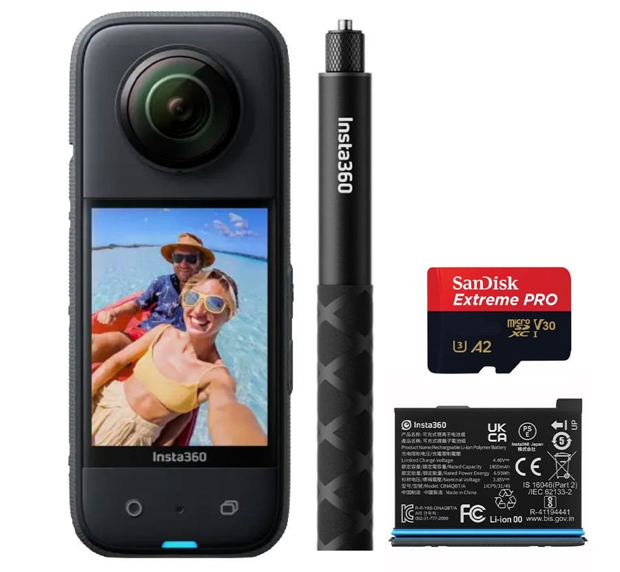 Insta360 X3 Aksiyon Kamera - Batarya Kit (Orjinal Batarya)