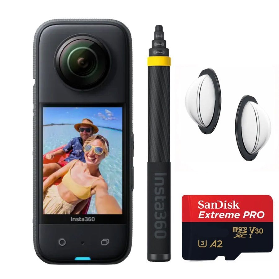 Insta360 X3 Aksiyon Kamera - 3 Metre Extended Edition Kit