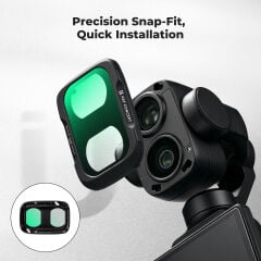 K&F Concept Dji Osmo Pocket 4P İçin 3 Parça Filtre Seti (CPL + Black Mist 1/4 + ND2-32)