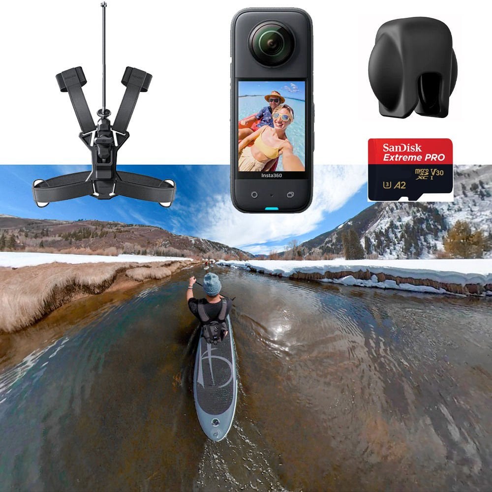 Insta360 X3 Aksiyon Kamera - Doğa Sporları Seti