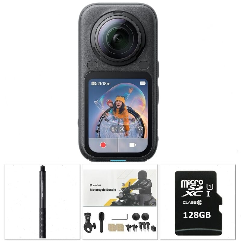 Insta360 X6 Motor Kit - Action Çubuk, 128GB Kart Dahil