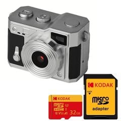 Acton Picco Retro Anahtarlık Kamera (Siyah) 32GB Kartlı Kit