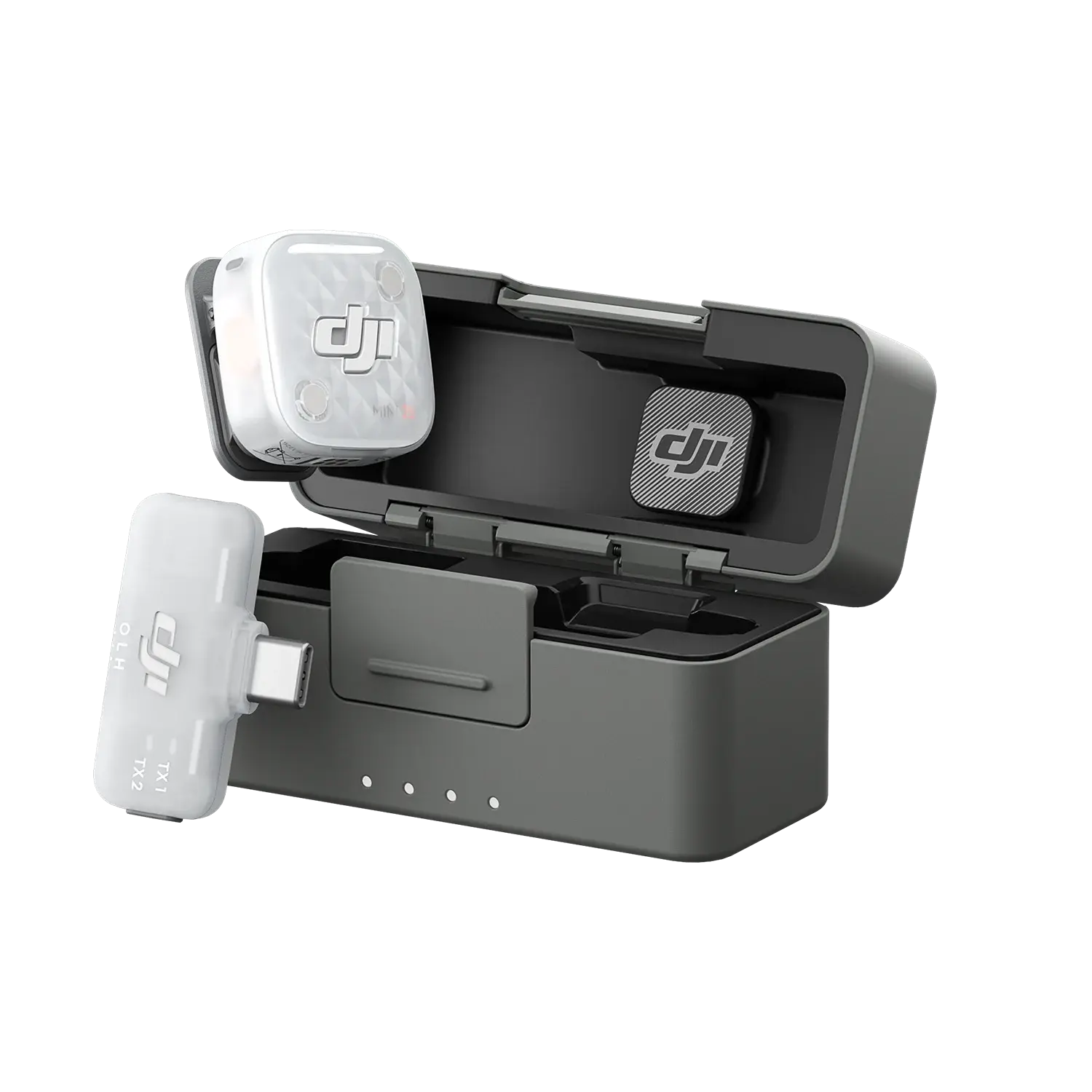 DJI Mic Mini 2S Kablosuz Mikrofon Sistemi (1 TX + 1 Mobile RX + Şarj Kutusu)