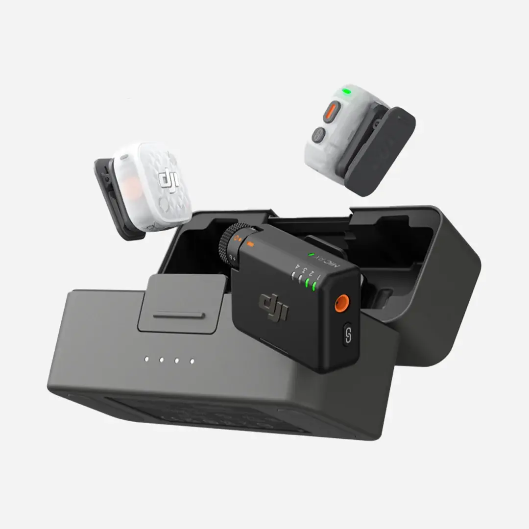 DJI Mic Mini 2S Kablosuz Mikrofon Sistemi (2 TX + 1 RX + Şarj Kutusu)
