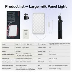 Photoolex MilkGlow Pro Soft Panel LED Video ve Fotoğraf Işığı - LS-103PL-02