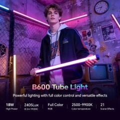 Photoolex B600 60 cm 18.5W APP Kontrollü RGB Tube LED Işık - LS-157-PL