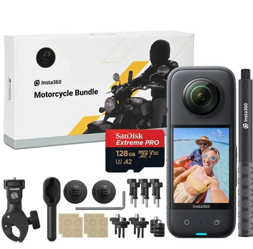 Insta360 X3 Aksiyon Kamera - Motosiklet Kiti