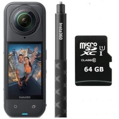 Insta360 X5 + Görünmez Çubuk + 64GB Kartlı Kit