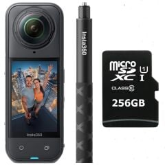 Insta360 X5 + 114cm Görünmez Çubuk + 256GB Kartlı Kit