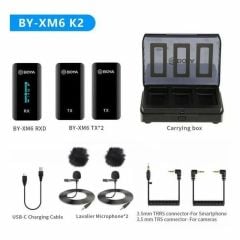 Boya BY-XM6-K2 İkili Kablosuz Yaka Mikrofon Kiti
