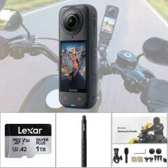 Insta360 X5 Motorcycle Bundle (Görünmez Çubuk, 1 TB Hafıza Kartı Dahil)