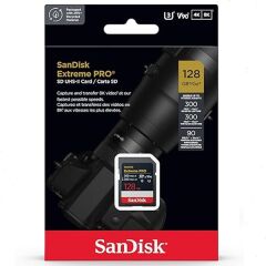 SanDisk 128GB Extreme Pro SD UHS-II 300 MB Kart (V90)
