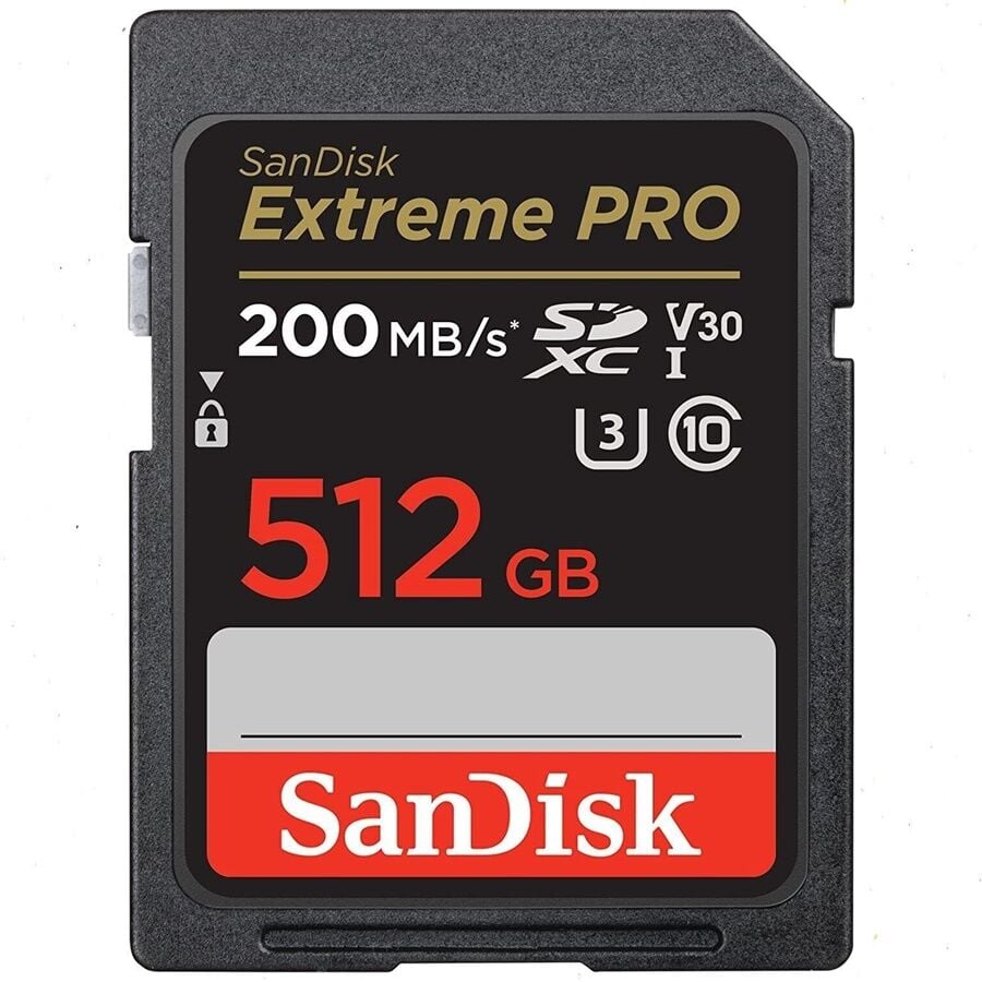 SanDisk Extreme PRO 512GB SD UHS-I Kart (V30)