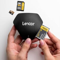 Lexar Professional Çoklu Kart 3'ü 1 Arada USB 3.1 Okuyucu