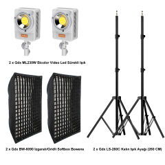 Gdx ML230W Bicolor Video ve Fotoğraf İkili Sürekli Işık