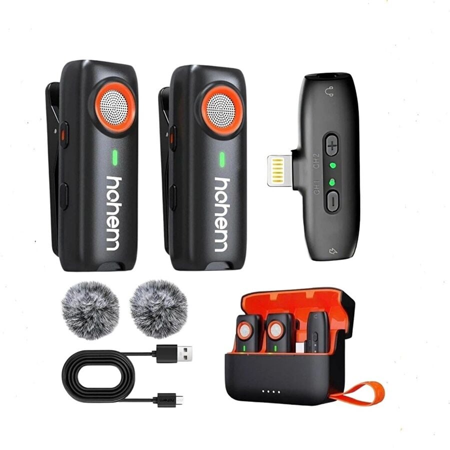 Hohem MIC-01 İkili Kablosuz Yaka Mikrofonu (Iphone- Lightning)