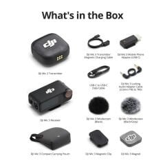 DJI Mic 3 Tekli Kablosuz Yaka Mikrofonu