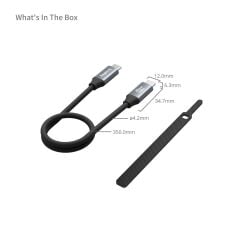 SmallRig 4788 USB-C (Düz) Veri Kablosu (35 cm)